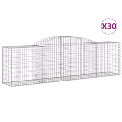 Cesti Gabbioni ad Arco 30 pz 300x50x80/100 cm Ferro Zincatocod mxl 100120 - Vista aggiuntiva 2