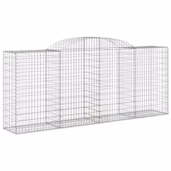 Cesti Gabbioni ad Arco 3 pz 300x50x120/140 cm Ferro Zincatocod mxl 100143 - Vista aggiuntiva 3
