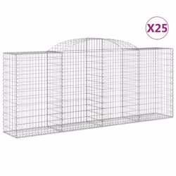 Cesti Gabbioni ad Arco 25 pz 300x50x120/140 cm Ferro Zincatocod mxl 101180 - Vista aggiuntiva 2