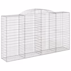 Cesti Gabbioni ad Arco 4 pz 300x50x160/180 cm Ferro Zincatocod mxl 100119 - Vista aggiuntiva 3