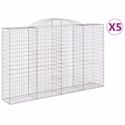 Cesti Gabbioni ad Arco 5 pz 300x50x180/200 cm Ferro Zincatocod mxl 100150 - Vista aggiuntiva 2