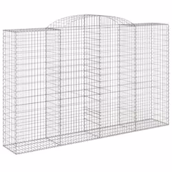 Cesti Gabbioni ad Arco 6 pz 300x50x180/200 cm Ferro Zincatocod mxl 76169 - Vista aggiuntiva 3