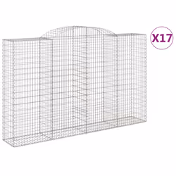 Cesti Gabbioni ad Arco 17 pz 300x50x180/200 cm Ferro Zincatocod mxl 124100 - Vista aggiuntiva 2