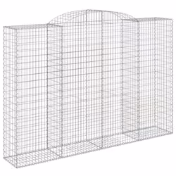 Cesti Gabbioni ad Arco 5 pz 300x50x200/220 cm Ferro Zincatocod mxl 76176 - Vista aggiuntiva 3