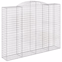 Cesti Gabbioni ad Arco 4 pz 300x50x220/240 cm Ferro Zincatocod mxl 100151 - Vista aggiuntiva 3