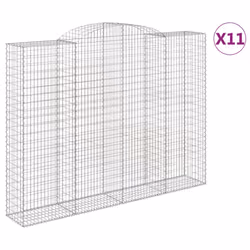 Cesti Gabbioni ad Arco 11 pz 300x50x220/240 cm Ferro Zincatocod mxl 100135 - Vista aggiuntiva 2