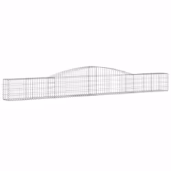 Cesti Gabbioni ad Arco 2 pz 400x30x40/60 cm Ferro Zincatocod mxl 76144 - Vista aggiuntiva 3