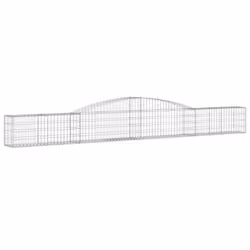 Cesti Gabbioni ad Arco 3 pz 400x30x40/60 cm Ferro Zincatocod mxl 124081 - Vista aggiuntiva 3