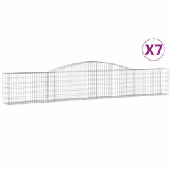 Cesti Gabbioni ad Arco 7 pz 400x30x60/80 cm Ferro Zincatocod mxl 100132 - Vista aggiuntiva 2