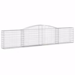 Cesti Gabbioni ad Arco 10 pz 400x30x80/100 cm Ferro Zincatocod mxl 124089 - Vista aggiuntiva 3