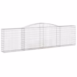 Cesti Gabbioni ad Arco 4 pz 400x30x100/120 cm Ferro Zincatocod mxl 124119 - Vista aggiuntiva 3