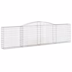 Cesti Gabbioni ad Arco 8 pz 400x30x100/120 cm Ferro Zincatocod mxl 100167 - Vista aggiuntiva 3
