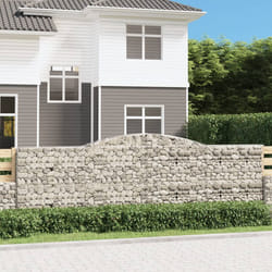 Cesti Gabbioni ad Arco 20 pz 400x30x120/140 cm Ferro Zincatocod mxl 124094
