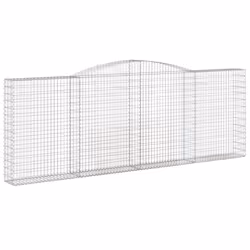 Cesti Gabbioni ad Arco 2 pz 400x30x140/160 cm Ferro Zincatocod mxl 76222 - Vista aggiuntiva 3