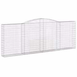 Cesti Gabbioni ad Arco 3 pz 400x30x140/160 cm Ferro Zincatocod mxl 101186 - Vista aggiuntiva 3
