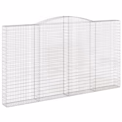 Cesti Gabbioni ad Arco 6 pz 400x30x220/240 cm Ferro Zincatocod mxl 76179 - Vista aggiuntiva 3