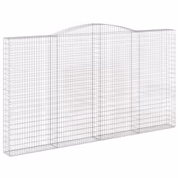 Cesti Gabbioni ad Arco 7 pz 400x30x220/240 cm Ferro Zincatocod mxl 100178 - Vista aggiuntiva 3