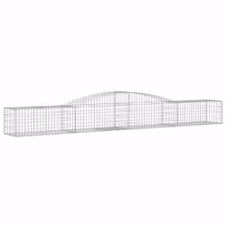 Cesti Gabbioni ad Arco 5 pz 400x50x40/60 cm Ferro Zincatocod mxl 76207 - Vista aggiuntiva 3
