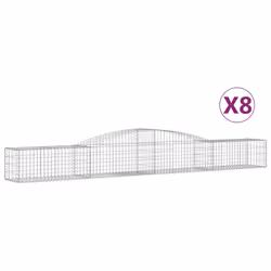 Cesti Gabbioni ad Arco 8 pz 400x50x40/60 cm Ferro Zincatocod mxl 100180 - Vista aggiuntiva 2