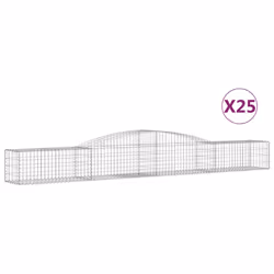Cesti Gabbioni ad Arco 25 pz 400x50x40/60 cm Ferro Zincatocod mxl 101117 - Vista aggiuntiva 2