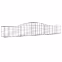 Cesti Gabbioni ad Arco 4 pz 400x50x60/80 cm Ferro Zincatocod mxl 124133 - Vista aggiuntiva 3