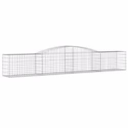 Cesti Gabbioni ad Arco 8 pz 400x50x60/80 cm Ferro Zincatocod mxl 76185 - Vista aggiuntiva 3