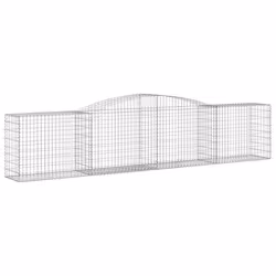 Cesti Gabbioni ad Arco 4 pz 400x50x80/100 cm Ferro Zincatocod mxl 124147 - Vista aggiuntiva 3
