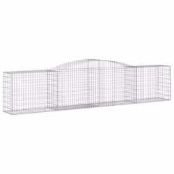 Cesti Gabbioni ad Arco 7 pz 400x50x80/100 cm Ferro Zincatocod mxl 76217 - Vista aggiuntiva 3