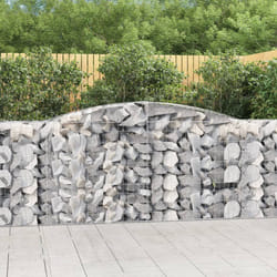 Cesti Gabbioni ad Arco 3 pz 400x50x100/120 cm Ferro Zincatocod mxl 76220