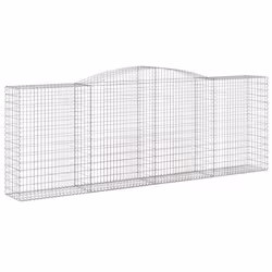 Cesti Gabbioni ad Arco 3 pz 400x50x140/160 cm Ferro Zincatocod mxl 76189 - Vista aggiuntiva 3