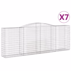 Cesti Gabbioni ad Arco 7 pz 400x50x140/160 cm Ferro Zincatocod mxl 124139 - Vista aggiuntiva 2