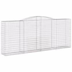 Cesti Gabbioni ad Arco 2 pz 400x50x160/180 cm Ferro Zincatocod mxl 76223 - Vista aggiuntiva 3