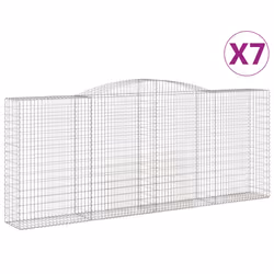 Cesti Gabbioni ad Arco 7 pz 400x50x160/180 cm Ferro Zincatocod mxl 76210 - Vista aggiuntiva 2