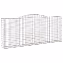 Cesti Gabbioni ad Arco 8 pz 400x50x160/180 cm Ferro Zincatocod mxl 100183 - Vista aggiuntiva 3