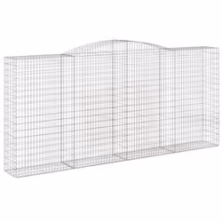 Cesti Gabbioni ad Arco 2 pz 400x50x180/200 cm Ferro Zincatocod mxl 100181 - Vista aggiuntiva 3