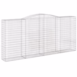Cesti Gabbioni ad Arco 3 pz 400x50x180/200 cm Ferro Zincatocod mxl 76195 - Vista aggiuntiva 3