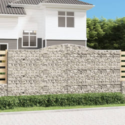 Cesti Gabbioni ad Arco 10 pz 400x50x180/200 cm Ferro Zincatocod mxl 76198
