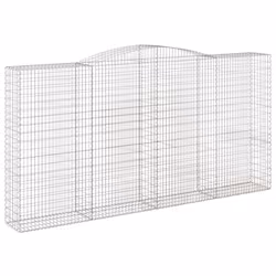 Cesti Gabbioni ad Arco 4 pz 400x50x200/220 cm Ferro Zincatocod mxl 76190 - Vista aggiuntiva 3