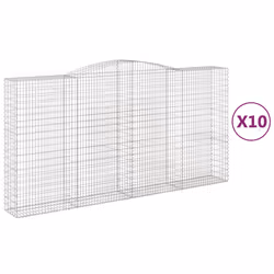 Cesti Gabbioni ad Arco 10 pz 400x50x200/220 cm Ferro Zincatocod mxl 100193 - Vista aggiuntiva 2