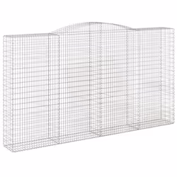 Cesti Gabbioni ad Arco 2 pz 400x50x220/240 cm Ferro Zincatocod mxl 104199 - Vista aggiuntiva 3