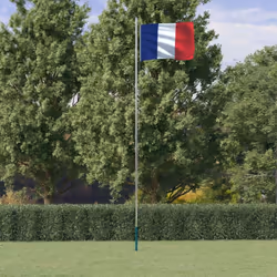 Questo set di bandiera nazionale, che comprende l'asta sezionale e la bandiera della Francia, attirerà l'attenzione nel vostr ...