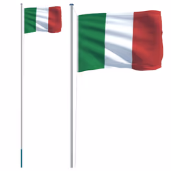Asta e Bandiera Italia 6,23 m Alluminiocod mxl 100187 - Vista aggiuntiva 2