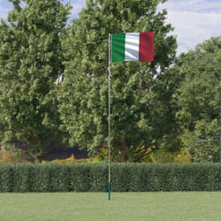 Asta e Bandiera Italia 5,55 m Alluminiocod mxl 101129