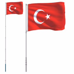 Asta e Bandiera Turchia 5,55 m Alluminiocod mxl 76218 - Vista aggiuntiva 2
