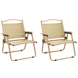 VidaXL 319481 sedia da esterno Terrazzo Oxford, Acciaio Beige