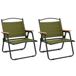 VidaXL 319483 sedia da esterno Terrazzo Oxford, Acciaio Verde