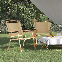 VidaXL 319484 sedia da esterno Terrazzo Oxford, Acciaio Beige