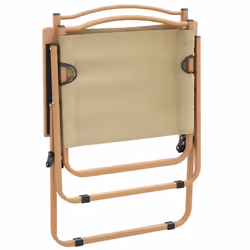 VidaXL 319484 sedia da esterno Terrazzo Oxford, Acciaio Beige - Vista aggiuntiva 6