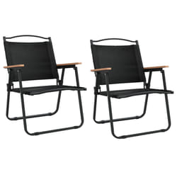 VidaXL 319485 sedia da esterno Terrazzo Oxford, Acciaio Nero