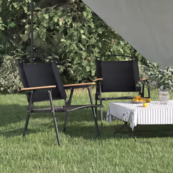VidaXL 319485 sedia da esterno Terrazzo Oxford, Acciaio Nero